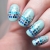 Nail-art mosaïque avec les paillettes BornprettystoreTribulons