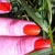 Orange, it's obvious d'ESSIE et nail art au pinceau 